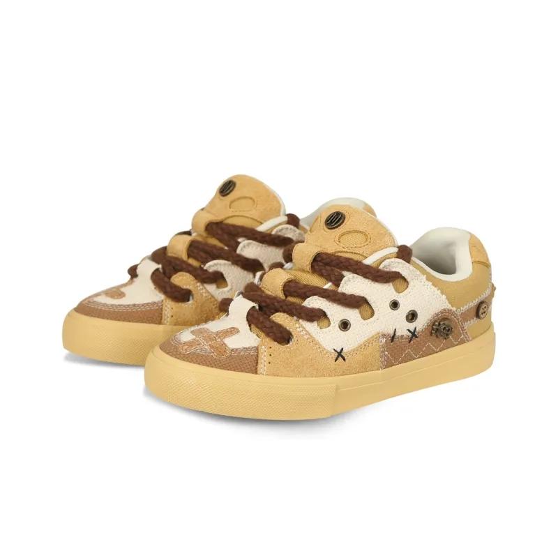 Opp France Brown Halloween Funny Unisex Casual Shoes