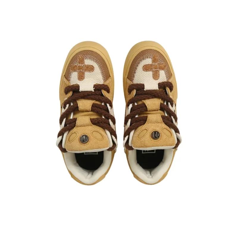 Opp France Brown Halloween Funny Unisex Casual Shoes