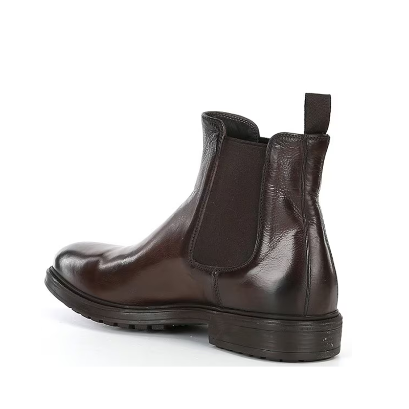 Opp France Brown High Top Business Pointed Toe Martin Boots Men’s Boots