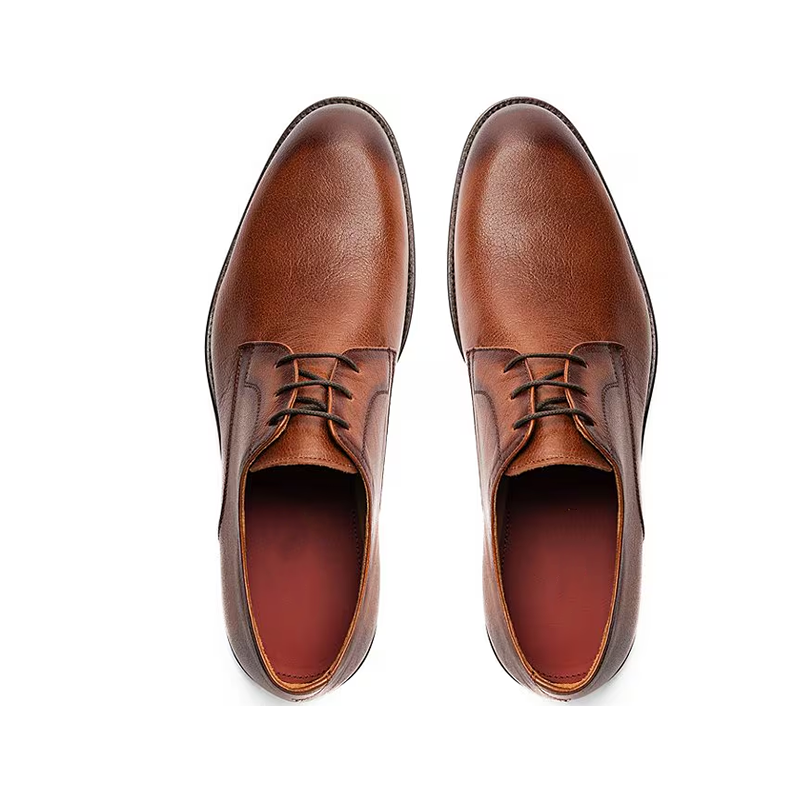 Opp France Brown Lace-up Retro Business Men’s Leather Shoes