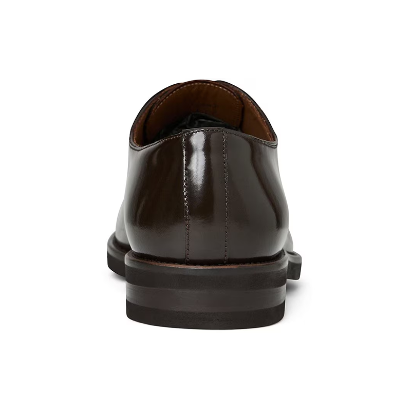 Opp France Brown Pointed Lace-up Business Formal Men’s Leather Shoes