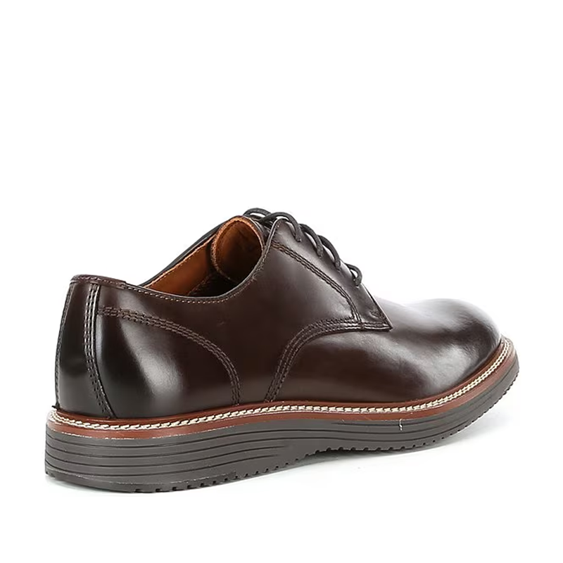 Opp France Brown Retro Lace-up Thick-soled Casual Men’s Leather Shoes