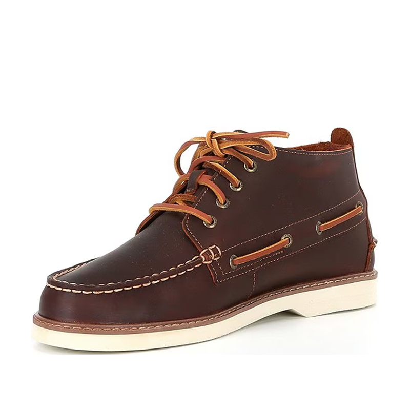 Opp France Brown Retro Lace-up Trendy Men’s Casual Shoes Short Boots