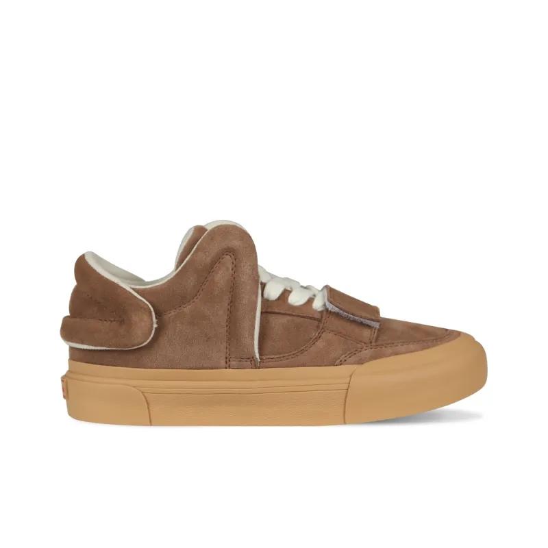 Opp France Brown Retro Low Top Velcro Lace Up Casual Shoes For Both Men And Women