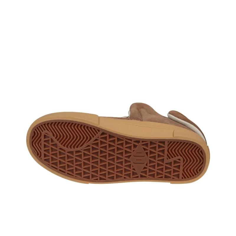 Opp France Brown Retro Low Top Velcro Lace Up Casual Shoes For Both Men And Women