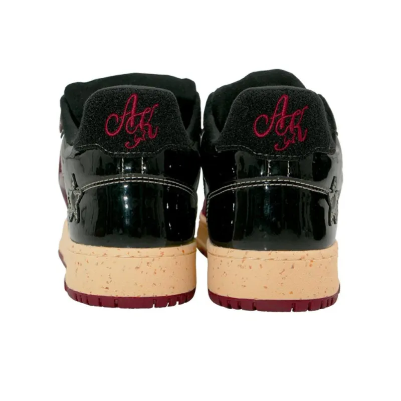 Opp France Burgundy Retro Trendy Unisex Casual Shoes