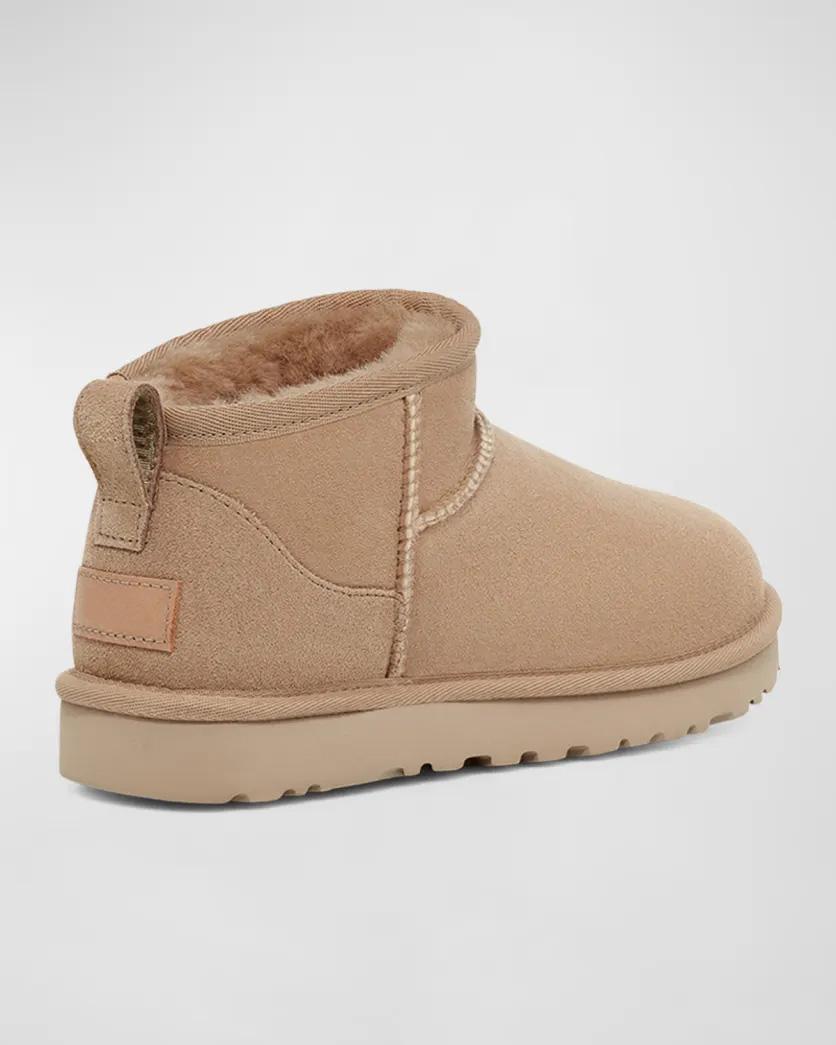 Opp France Chestnut High Top Suede Ankle Boots Snow Boots Women Warm Cotton Shoes