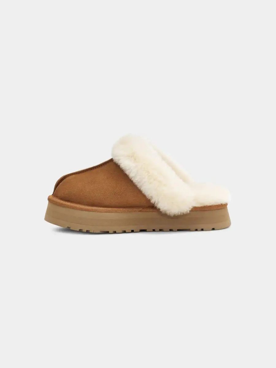 Opp France Chestnut Velvet Warm Thick-soled Women’s Cotton Slippers