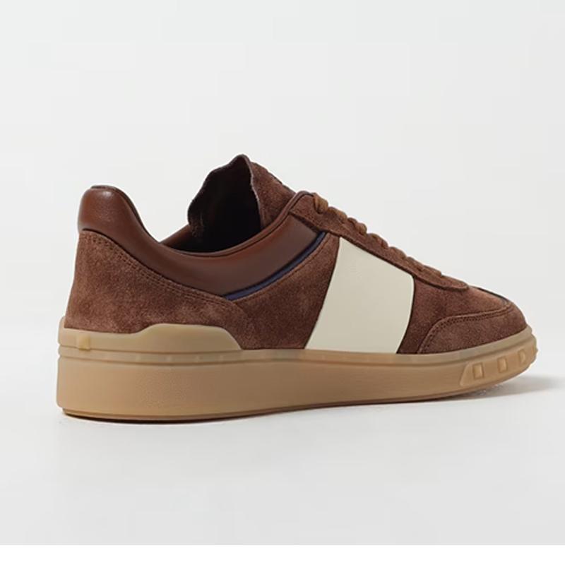 Opp France Chocolate Retro Low-top Lace-up Suede Men’s Casual Shoes