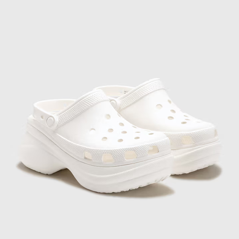 Opp France Classic Bae Clog Women’s Platform Sandals White