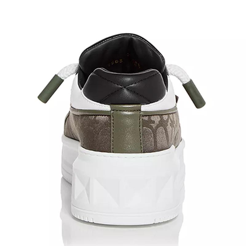 Opp France Colorblock Trendy Rivet Thick-soled Men’s Lace-up Casual Shoes