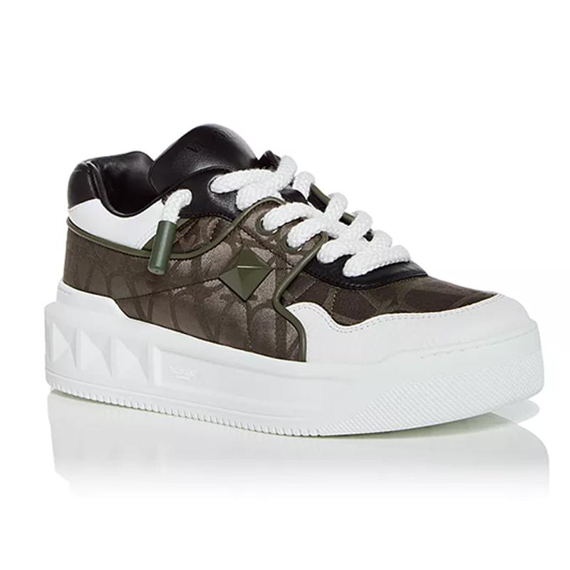 opp france Colorblock trendy rivet thick-soled men’s lace-up casual shoes