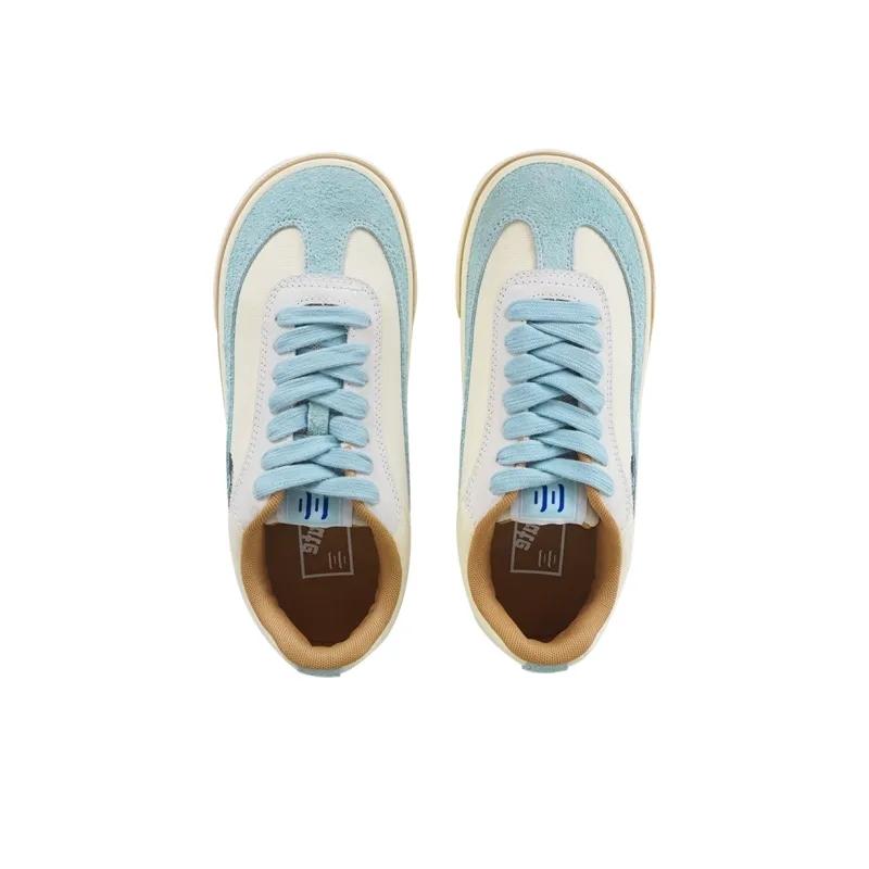 Opp France Cute Unisex Casual Shoes With Off White And Blue Stitching