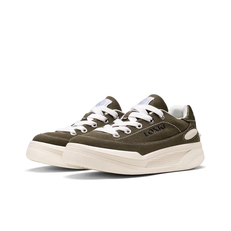 Opp France Dark Green Canvas Trendy Shoes All-match Men’s And Women’s Casual Sneakers