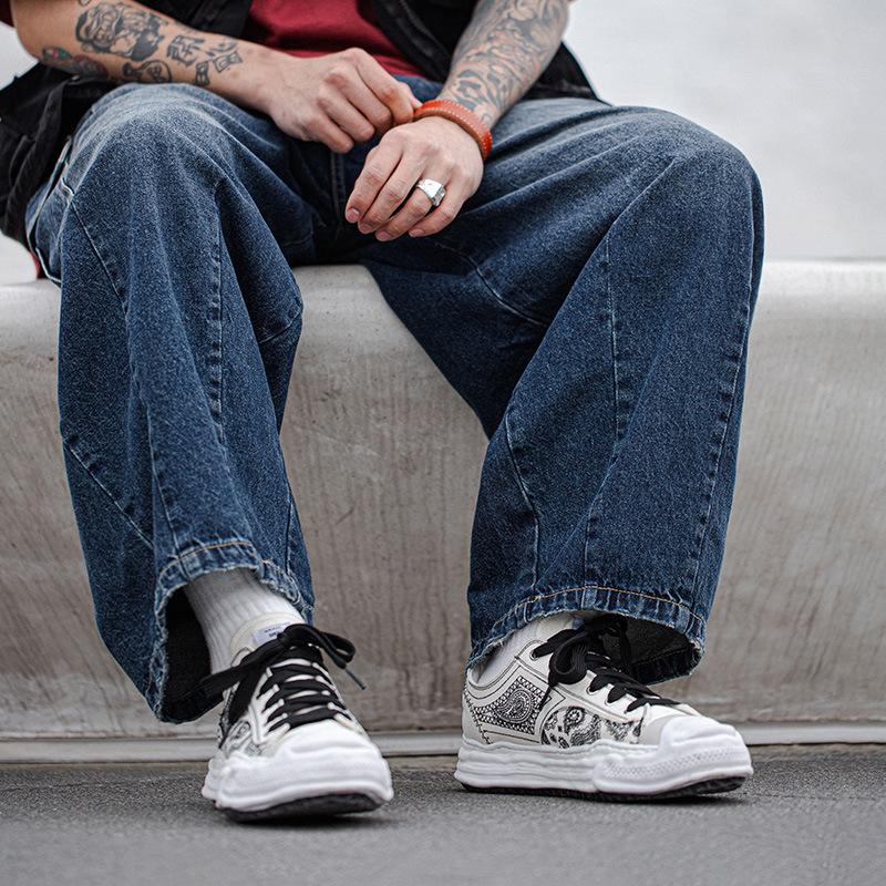 Opp France Dissolving Sole Print Platform Casual Shoes White