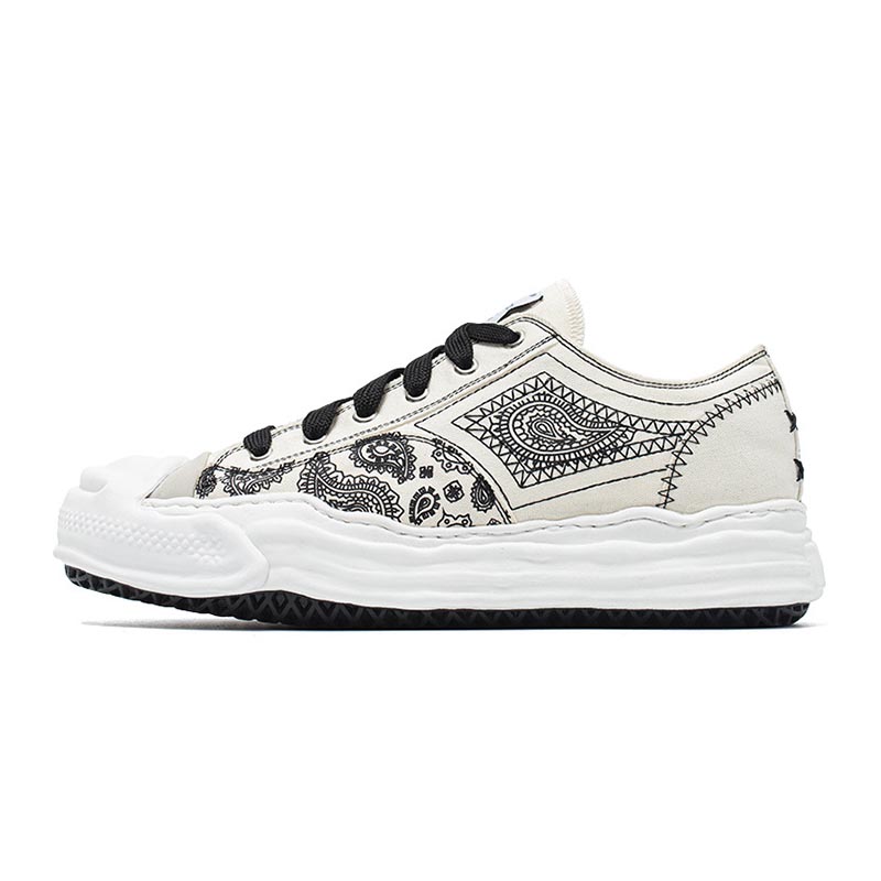 opp france Dissolving Sole Print Platform Casual Shoes White