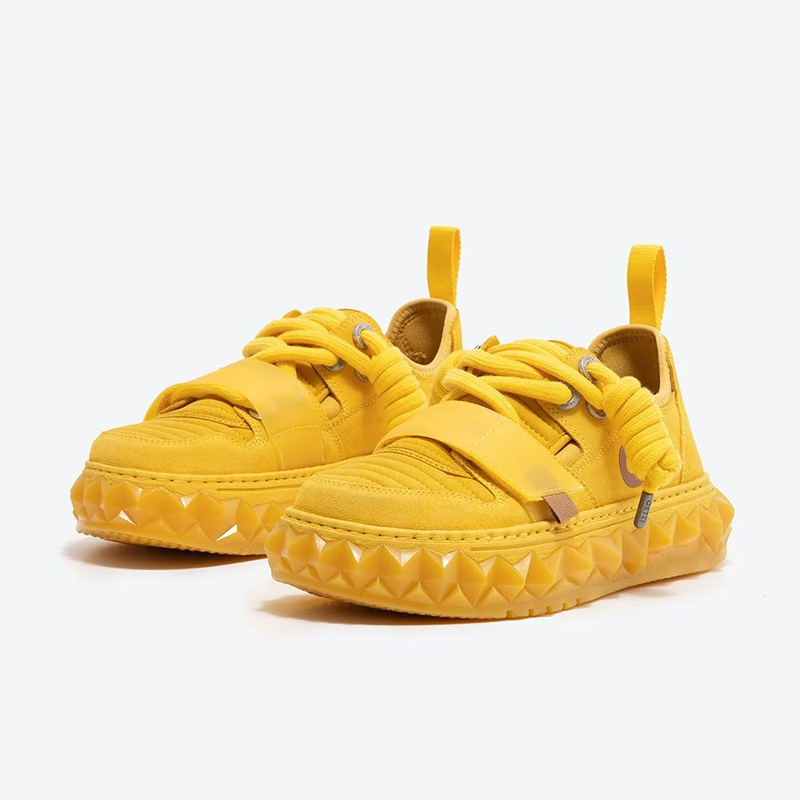 Opp France Fashion And Versatile Women’s Low-top Casual Shoes Yellow