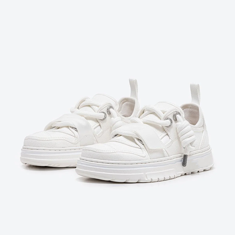 Opp France Fashion Men’s Casual Shoes Low-top Canvas Shoes White