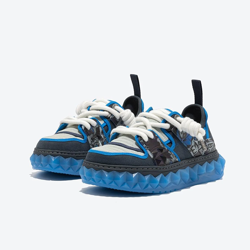 Opp France Fashionable Canvas Shoes Men’s Casual Shoes Dark Blue