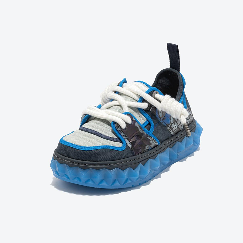 Opp France Fashionable Canvas Shoes Men’s Casual Shoes Dark Blue