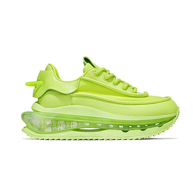 Opp France Fluorescent Green Versatile Height Increasing Summer Unisex Dad Shoes Shock-absorbing Sports And Casual Shoes