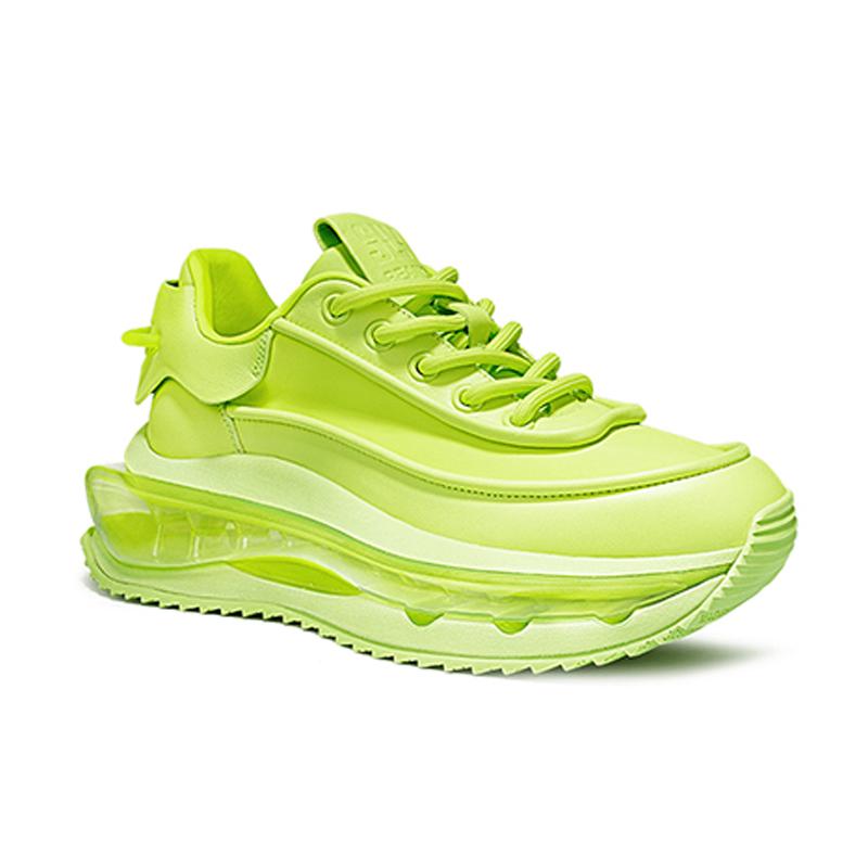 Opp France Fluorescent Green Versatile Height Increasing Summer Unisex Dad Shoes Shock-absorbing Sports And Casual Shoes