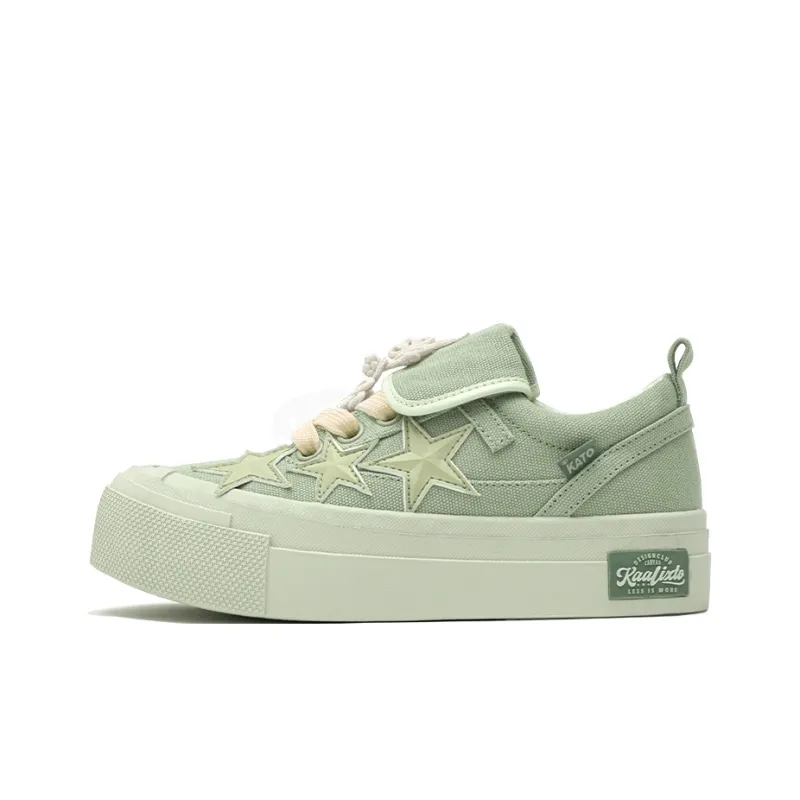 opp france Green canvas star fashion unisex casual shoes