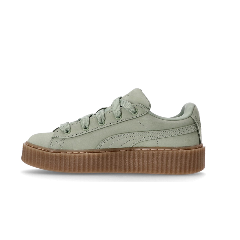 opp france Green platform lace-up unisex casual shoes opp france Green platform lace-up unisex casual shoes