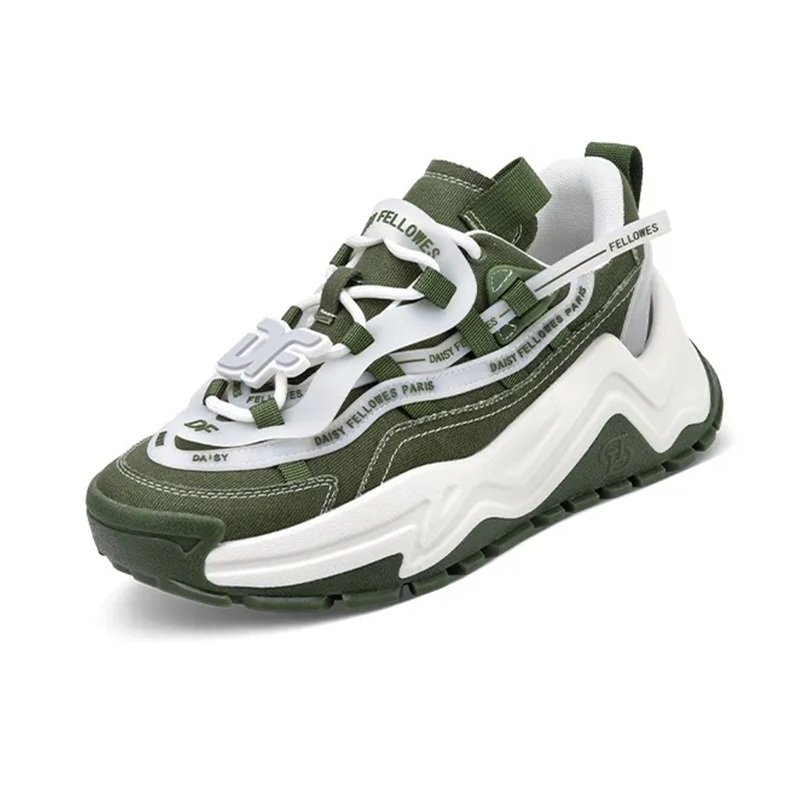 Opp France Green Retro Trend Fashionable Unisex Casual Shoes