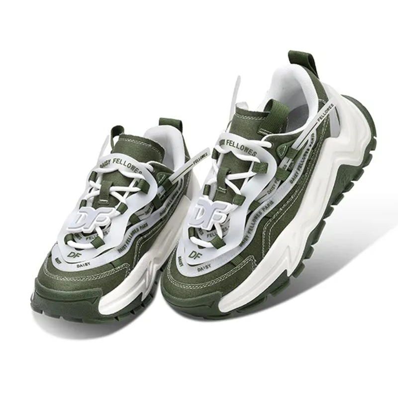 Opp France Green Retro Trend Fashionable Unisex Casual Shoes