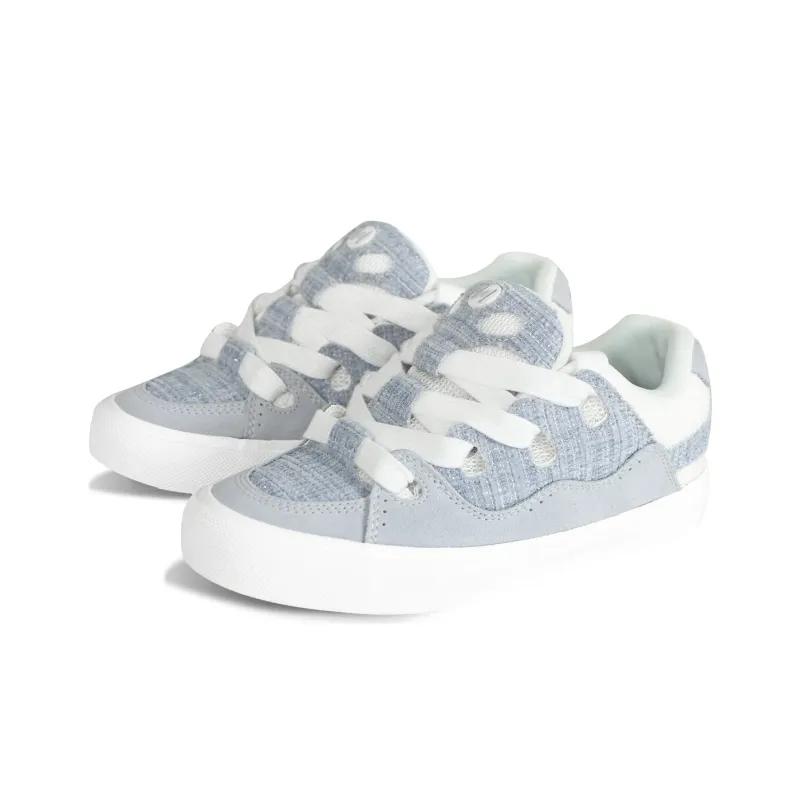 Opp France Grey And White Small Fragrant Fashionable Unisex Casual Shoes