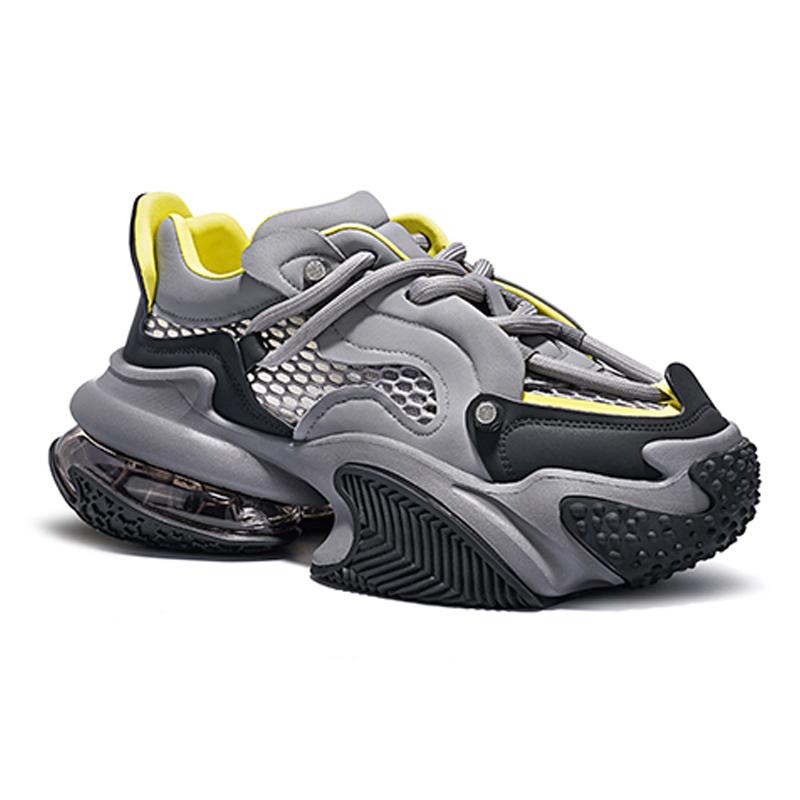 Opp France Grey Dad Shoes Summer Couple Height Increasing Shoes For Men And Women Breathable Mesh Sports Shoes