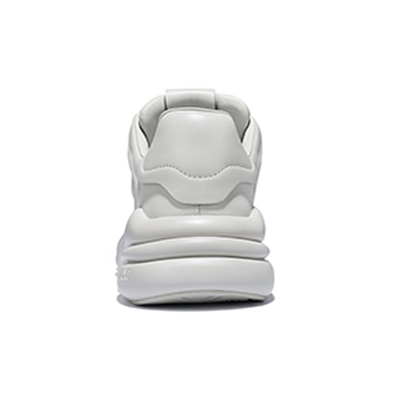 Opp France Grey Genuine Leather Trendy Low-top Trendy Versatile Thick-soled Men’s Casual Shoes