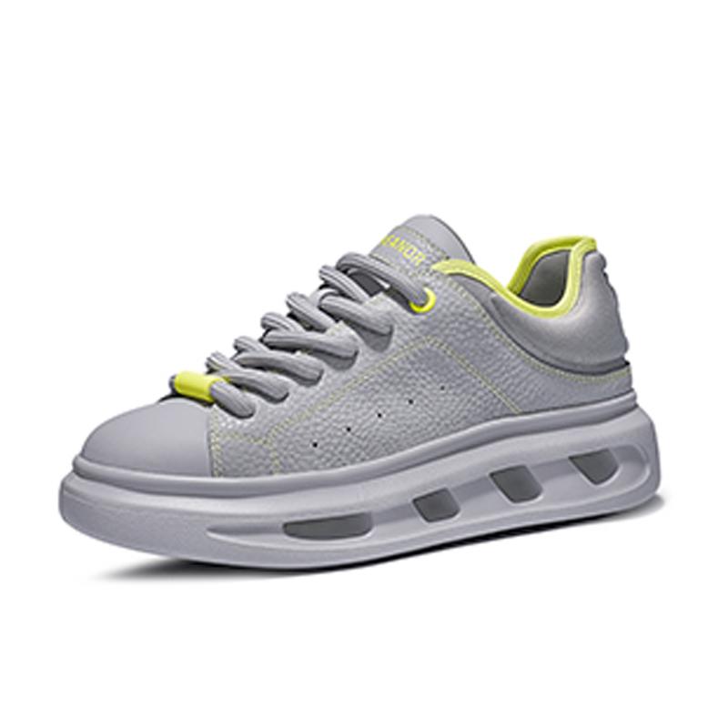 Opp France Grey Niche Versatile Dad Shoes For Both Men And Women Thick Soled Low Top Casual Shoes