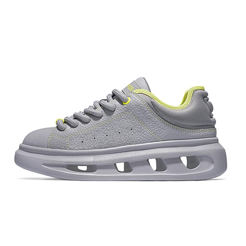 opp france Grey niche versatile dad shoes for both men and women thick soled low top casual shoes