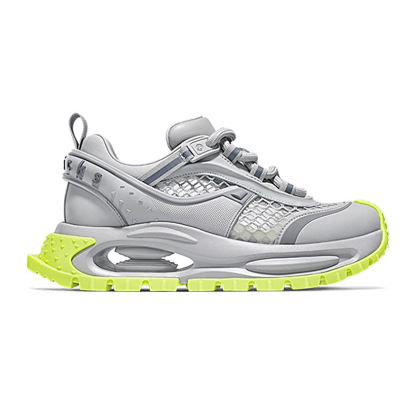 Opp France Grey Spring Thick Sole Versatile Unisex Summer Breathable Sports And Leisure Shoes