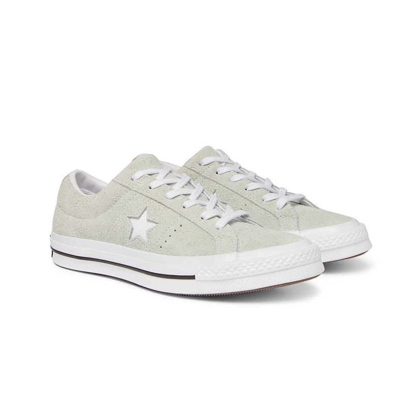 Opp France Grey Suede Lace-up Star Personality Unisex Casual Shoes