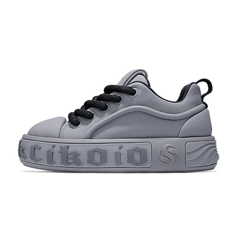 opp france Grey summer ice casual men’s and women’s thick soled height increasing board shoes