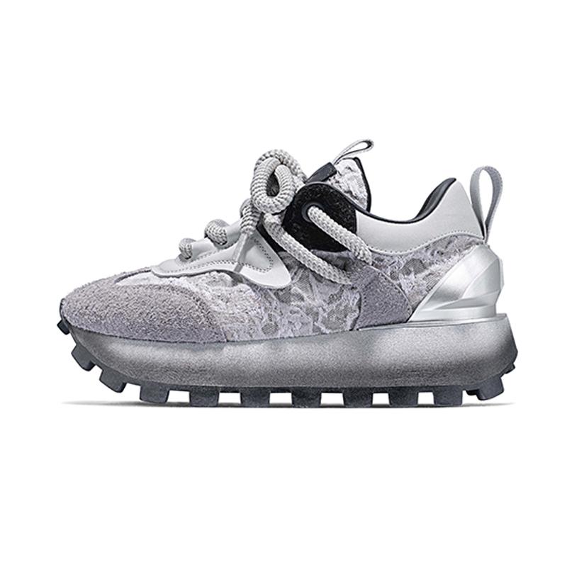 opp france Grey temperament gradient trendy shoes thick soled versatile casual shoes for both men and women