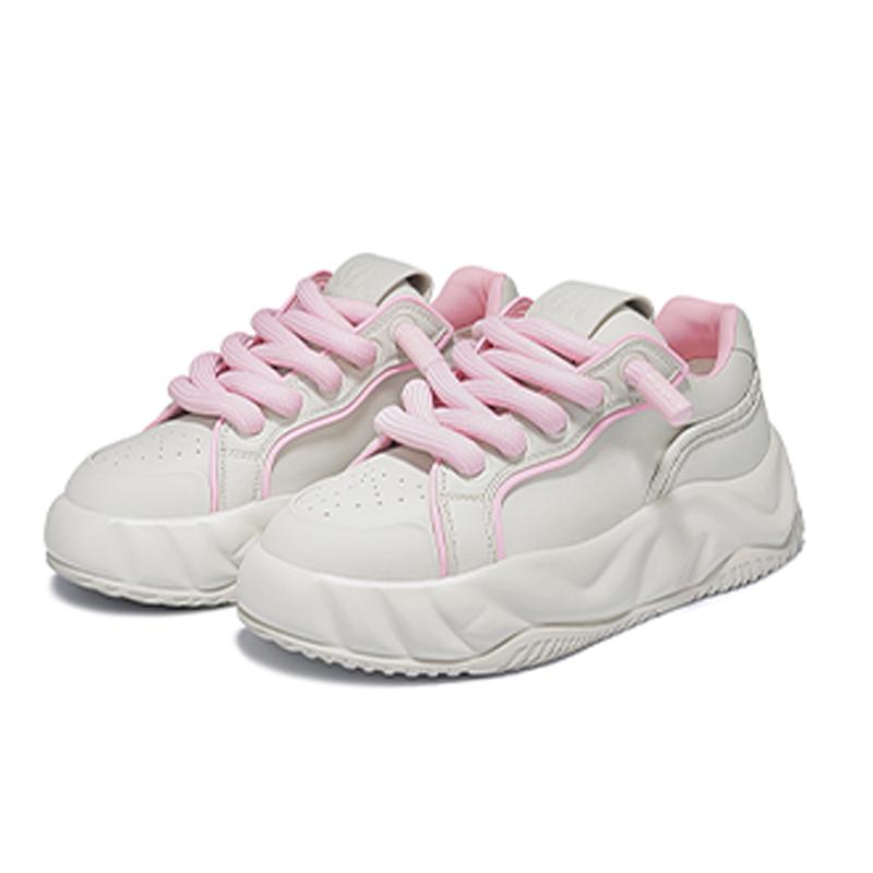 Opp France Grey Versatile Unisex Thick Soled Low Top Bread Shoes Niche Casual Shoes