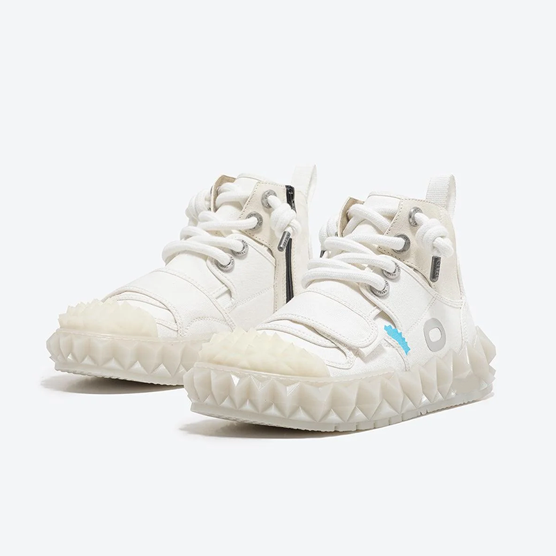 Opp France High-top Shoes Wear-resistant Men’s Casual Shoes White