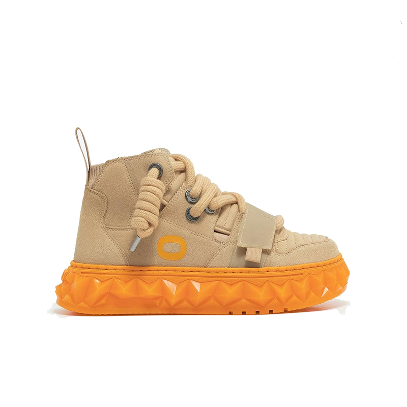 opp france High-top thick-soled Man’s casual shoes Khaki