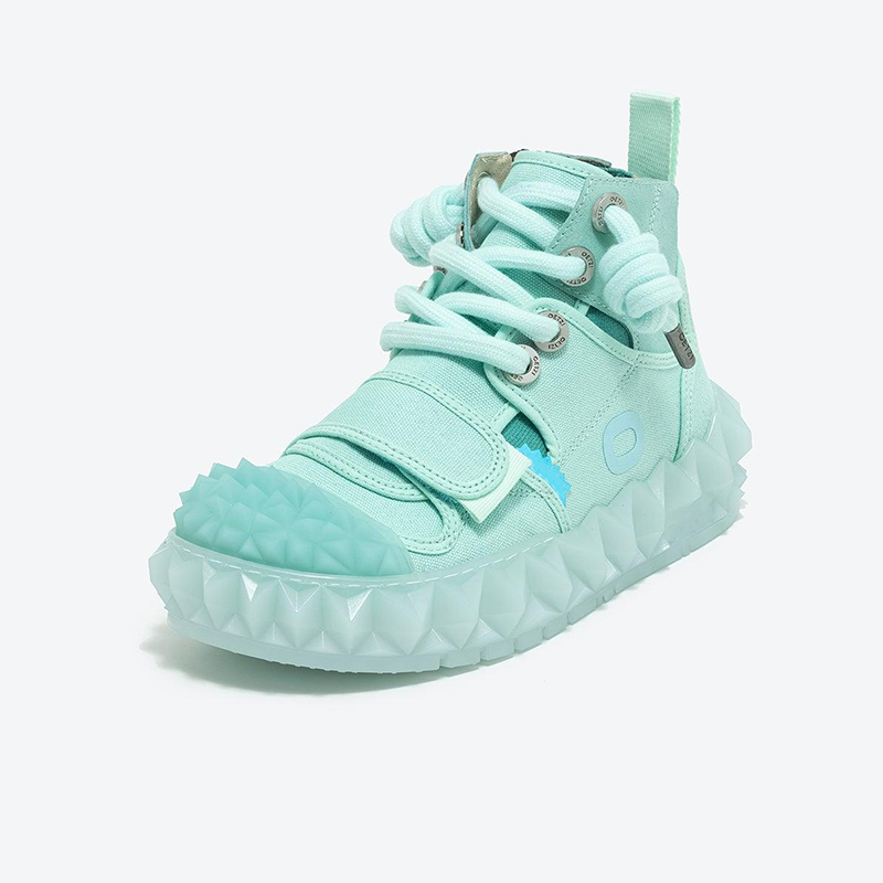 Opp France High-top Thick-soled Men’s Casual Shoes Light Green