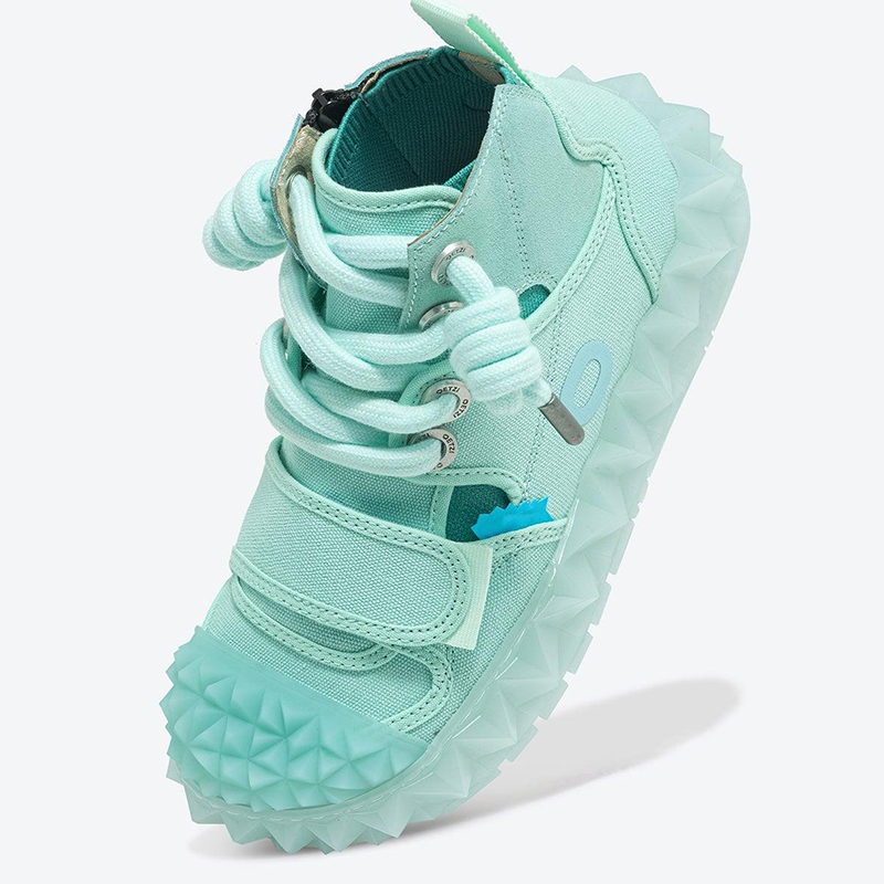 Opp France High-top Thick-soled Men’s Casual Shoes Light Green