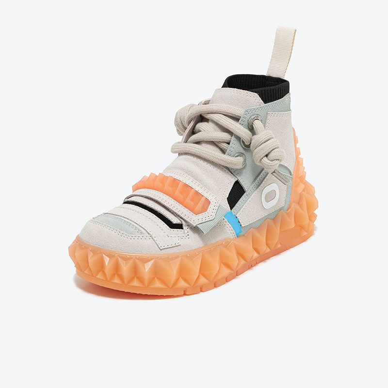 Opp France High-top Trendy Shoes Women’s Casual Shoes Light Grey