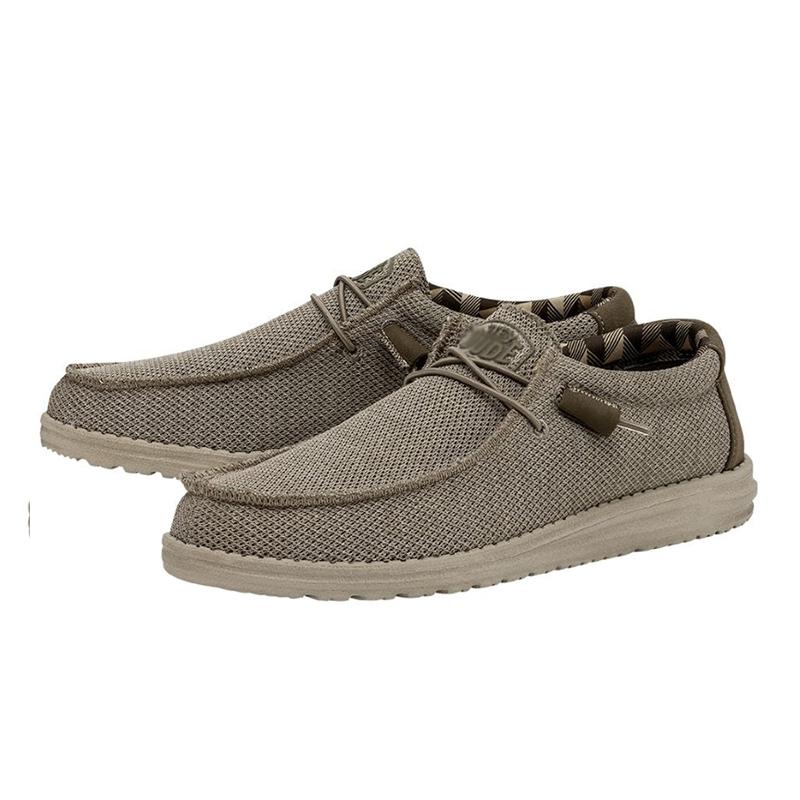 Opp France Khaki Breathable And Comfortable Men’s Casual Shoes With Lace Up Soft Soles