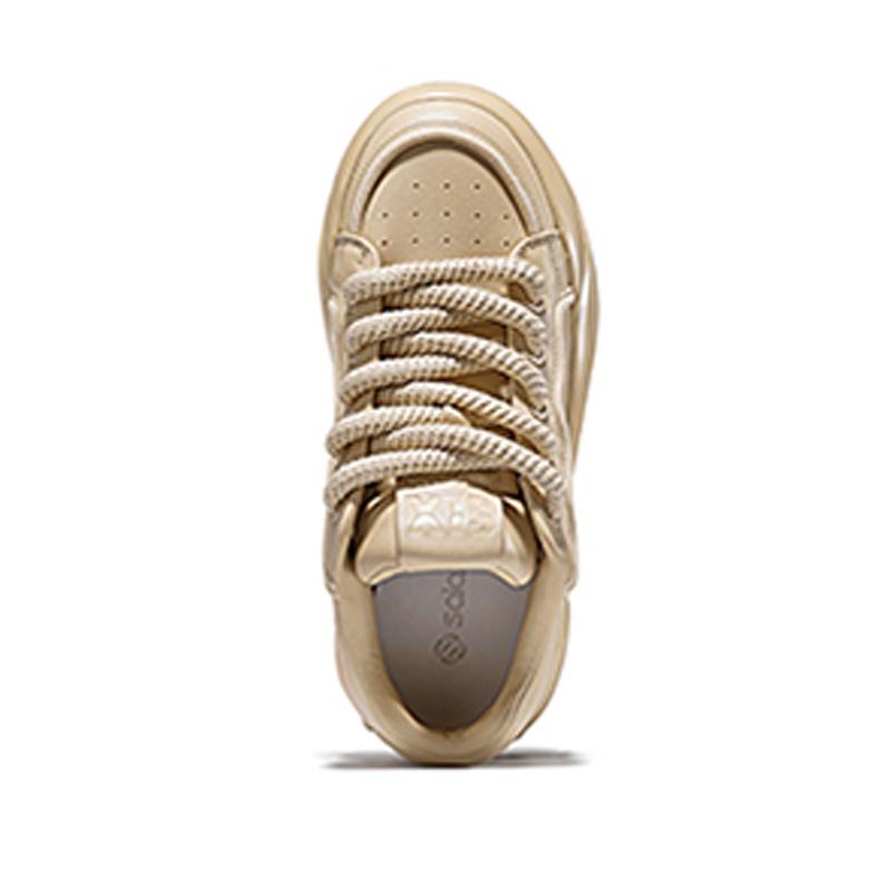 Opp France Khaki Dad Shoes Men’s Versatile Height Increasing Anti Slip Casual Bread Shoes