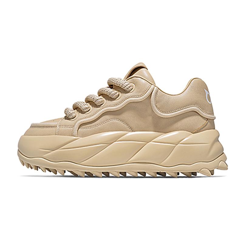 opp france Khaki dad shoes men’s versatile height increasing anti slip casual bread shoes