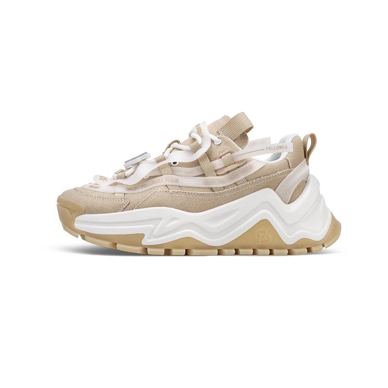 opp france Khaki retro trendy and fashionable unisex casual shoes