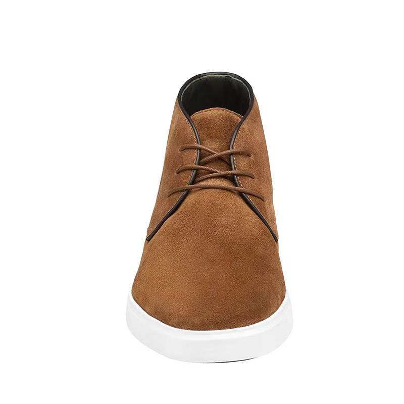 Opp France Khaki Retro Versatile Suede Men’s Ankle Boots